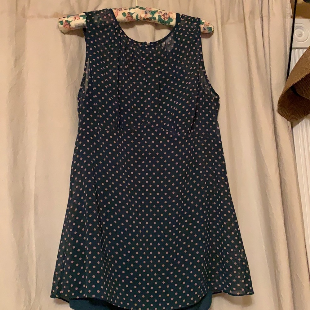 CAbi Polka Dot Flirt Top Medium